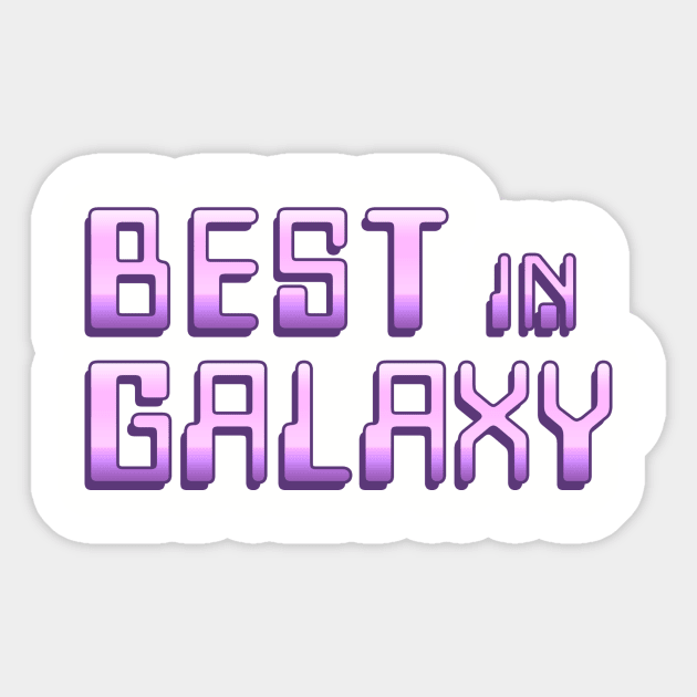 Best in Galaxy Logo Sticker by BestInGalaxy